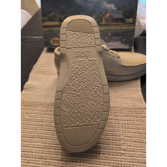 SAS 'Bout Time Leather Walking Shoes Moc Toe Bone 1520-002 USA Mens Sz 11M NWB - Picture 12 of 15